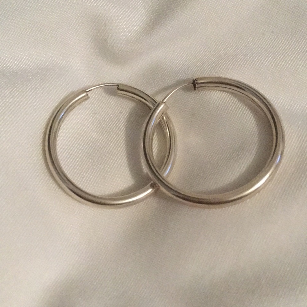 Silver earrings